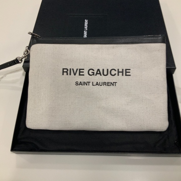 Saint Laurent Rive Gauche wristlet - Picture 1 of 5